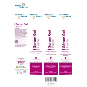 Ambalaj si Cod EAN Ser, Tratament Par, Cadere masiva si Regenerare, THYMUSKIN FORTE, 200ml