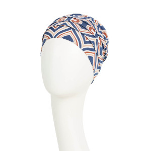 YOGA turban, Endless Shades of Blue, Vascoza din bambus-1