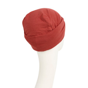 EMMY turban, Dusty Red, Bumbac/Vascoza-4