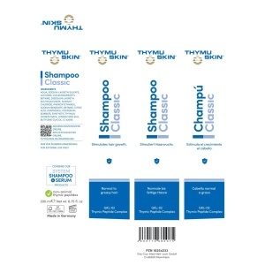 Ambalaj si Cod EAN  Ser, THYMUSKIN CLASSIC, contra caderii parului, 200ml
