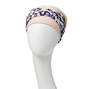 Emmy turban, Cream/Lavender Leo, Bumbac/Vascoza_1