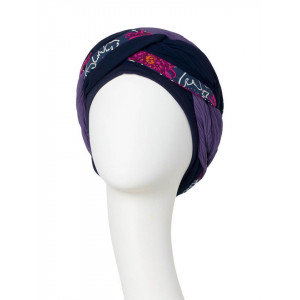 Guna turban, Night Blue, Vascoza din Bambus-1