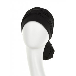 Mila turban, Black, Bumbac Caretech Supima-1
