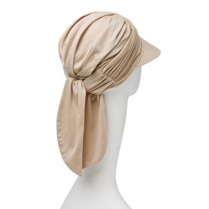 BB Briana turban, Feather Beige - colectia Sun, Lana/Poliester-2