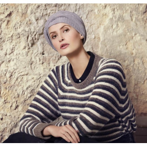 Rosa • V turban, Grey melange, Tricotat, Captuseala Vascoza din bambus