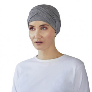 Shakti turban, Grey melange, Vascoza din bambus