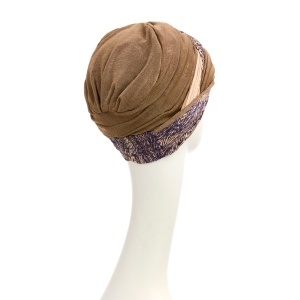 Turban Set Boho Perla, Caramel Rituals Mix, Poliester/Captuseala Bumbac&Vascoza-3