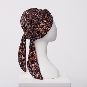 Beatrice turban cu panglica, Ikat Mystery, Vascoza din bambus-3
