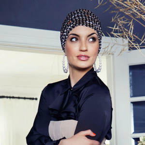 Turban Boho Ruby Skye, Velvet Lines, Catifea/Captuseala Bumbac&Vascoza-4