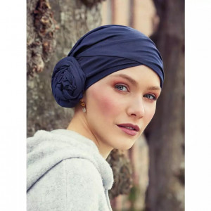Zuri turban, Black Iris, Bumbac Caretech Supima