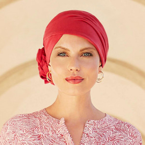 Zuri turban, Lipstick Red, Bumbac Caretech Supima