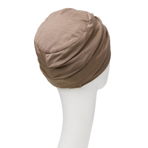 BB Berrie turban, Dusty Brown, Lana/Poliester-2