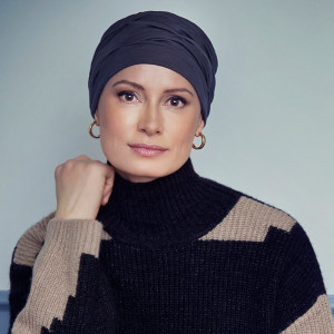 BB Becca turban, Steel Grey, Lana/Poliester
