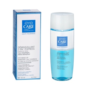 Demachiant express bifazic 2in1 pentru ochi sensibili, hipoalergenic, 150ml, Eye Care Cosmetics