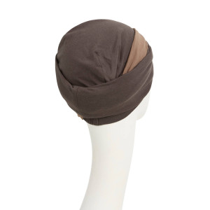 ELLA • V turban, Dusky mole, Bumbac/Vascoza-4