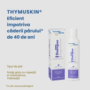 Eficienta Sampon antimatreata si regenerator pentru scalp, THYMUSKIN, 200ml