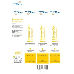 Ambalaj si Cod EAN Sampon-tratament in alopecia difuza si areata, pentru barbati si femei, THYMUSKIN SENSITIVE, 100ml (ANTERIOR THYMUSKIN MED)