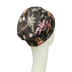 Turban Boho Spirit Sapphire, Exotic Flowers, Poliester/Captuseala Vascoza-2