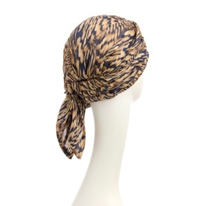 Turban Set Boho Juvela, Waves of Blue, Poliester/Căptușeala Bumbac&Vascoza