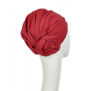 Zuri turban, Lipstick Red, Bumbac Caretech Supima-2