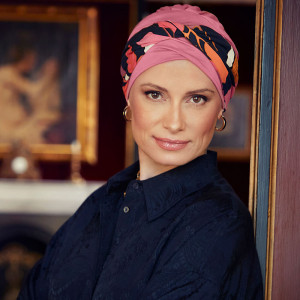 Shakti turban, Rose/Joyful Autumn, Vascoza din bambus