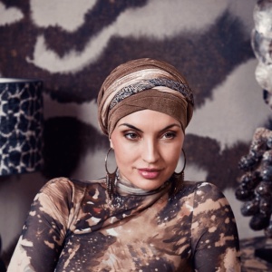 Turban Set Boho Perla, Caramel Rituals Mix, Poliester/Captuseala Bumbac&Vascoza