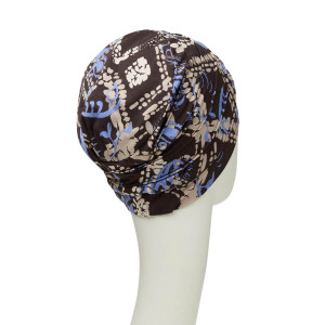 YOGA turban, Autumn Blues, Vascoza din bambus-2