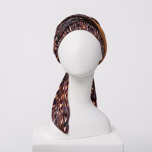 Beatrice turban cu panglica, Ikat Mystery, Vascoza din bambus-4