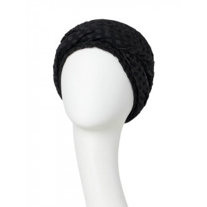 EMMY turban, Black&Shiny, Captuseala Bumbac/Vascoza_1