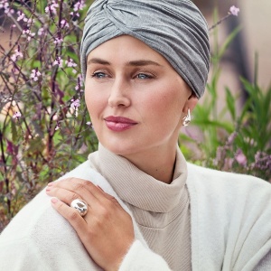Joyo turban, Grey Melange, Vascoza din bambus