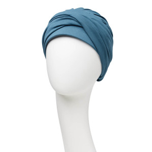 Mila turban, Petrol Green, Bumbac Caretech Supima-1
