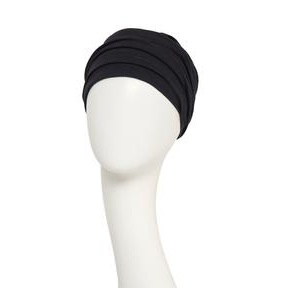 ZOYA • V turban, DEEP BLACK, Bumbac/Vascoza