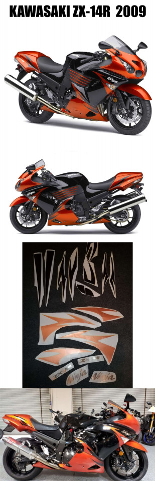 Set stickere Kawasaki NINJA ZX-14R 2009