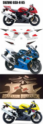Set stickere Suzuki GSX R K5 - 2004-2005