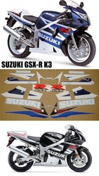 Set stickere moto suzuki gsx-r 600 - 750 K3 2002-2003