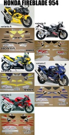Set stickere Honda Fireblade 954 rr