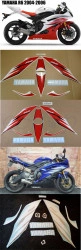 Set stickere moto Yamaha YZF R6 2004 - 2006