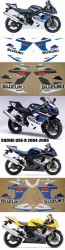 Set stickere SUZUKI GSX - R 2005 - 2006