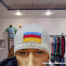 Căciulă tricotată manual Bej steagul TS