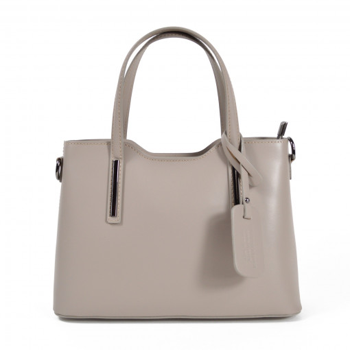 Дамска чанта Maila GT1555, естествена кожа, Taupe