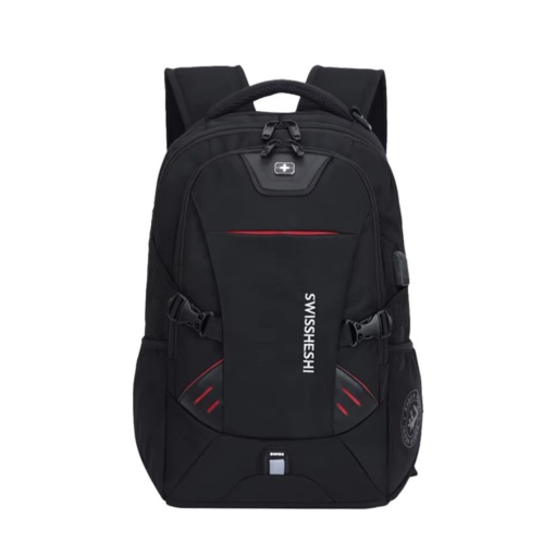 Раница за унисекс, Valther GT3747, USB порт, размер S, черна