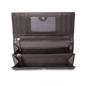 Дамски портфейл Delis, Bailey PT1185, естествена кожа, кафяв - Img 4