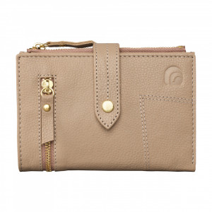 Дамски портфейл Delis, Leandra PT1236, естествена кожа, крем - Img 1