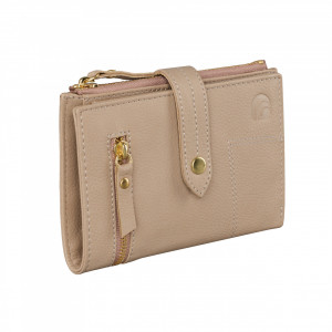Дамски портфейл Delis, Leandra PT1236, естествена кожа, крем - Img 2