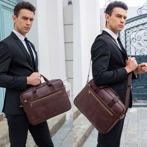 Портфейл за мъже, Andy GT1308, естествена кожа, кафяв - Img 4