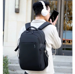 Унисекс раница, Zerian GT3745, USB порт, черна - Img 3