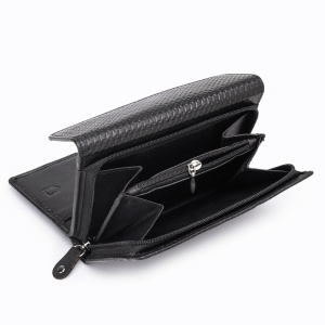 Дамски портфейл, Zaya PT1357, естествена кожа, черен - Img 9