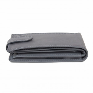 Мъжки портфейл Delis, Dima PT1180, естествена кожа, сив - Img 4