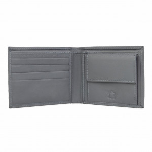 Мъжки портфейл Delis, Narcis PT1162, естествена кожа, сив - Img 2