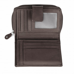 Дамски портфейл Delis, Annelisse PT1182, естествена кожа, кафяв - Img 2